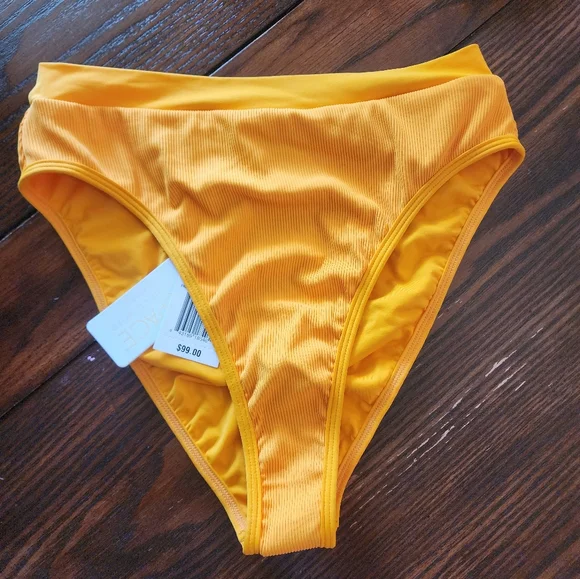 NWT L*Space Frenchi Bitsy Cut Mandarin Bikini Bottom sz XL - Picture 2 of 6